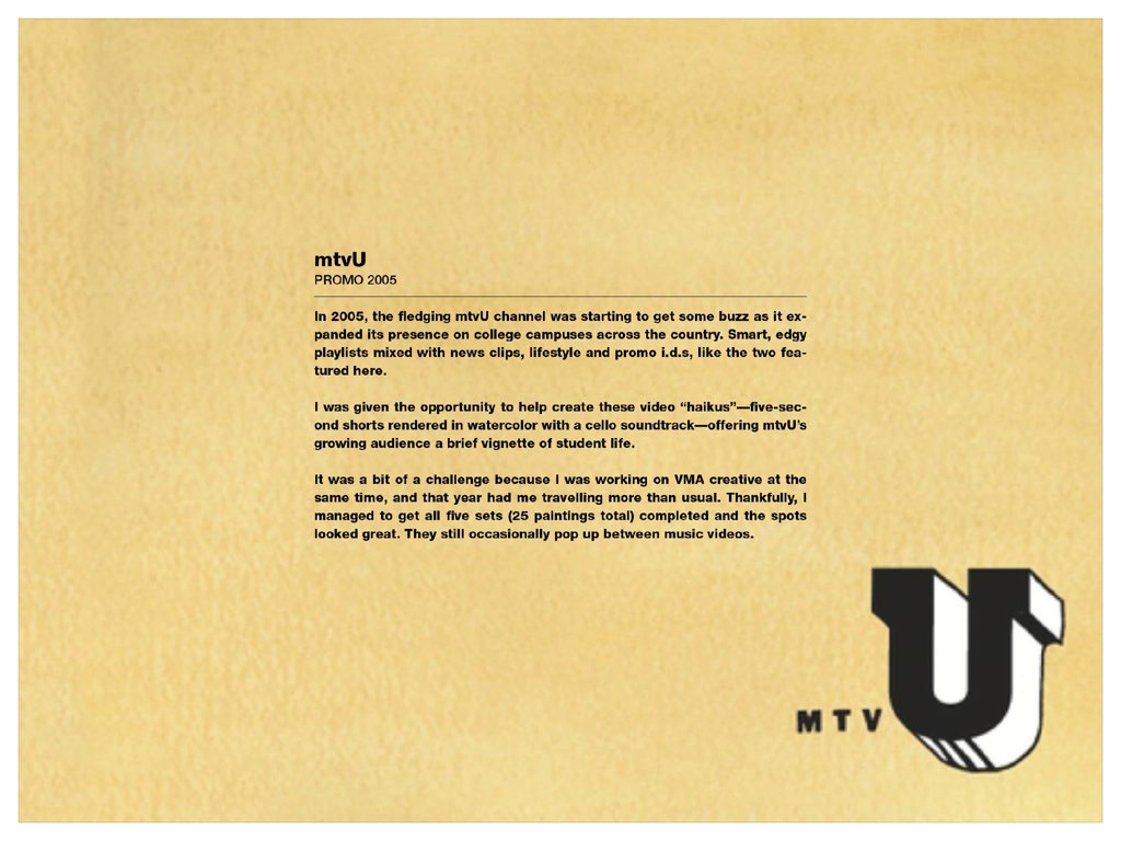 Jim deBarros - Art Director - MTVU-1